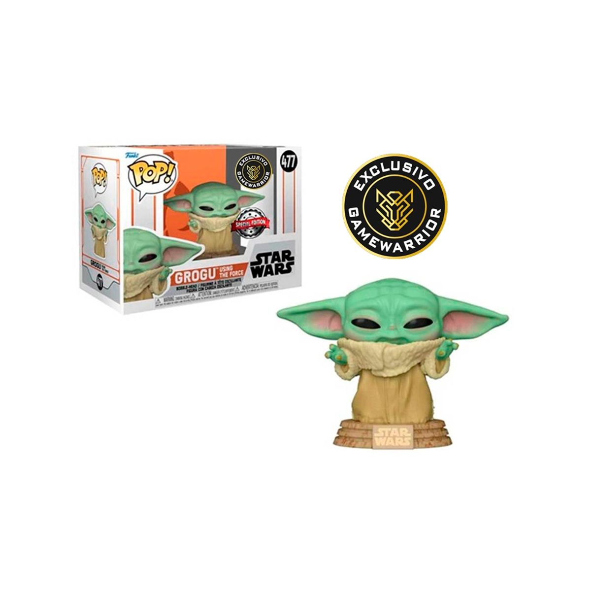 FUNKO - Funko Pop Star Wars Mandalorian Grogu Exclusivo 477