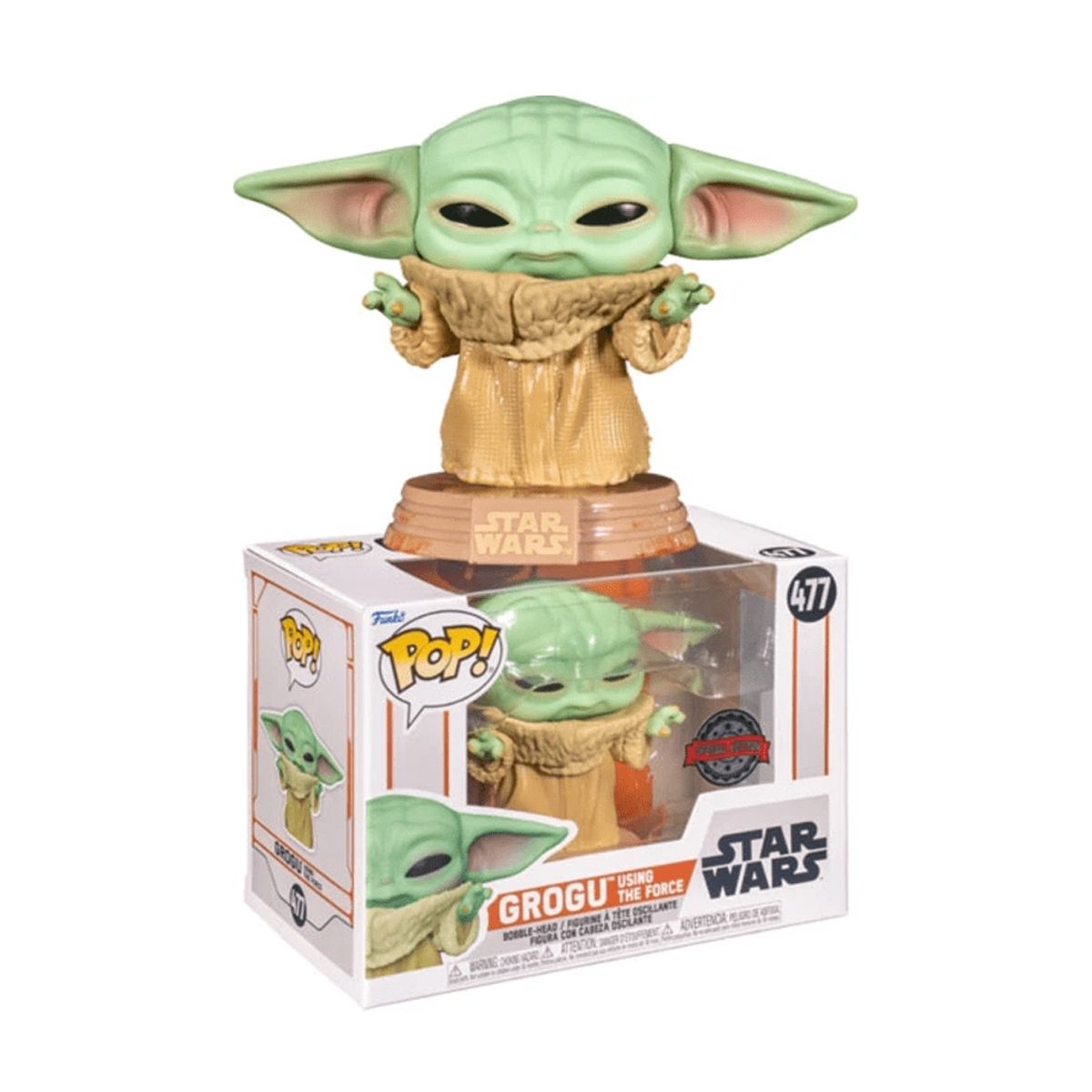 FUNKO - Funko Pop Star Wars Mandalorian Grogu Exclusivo 477