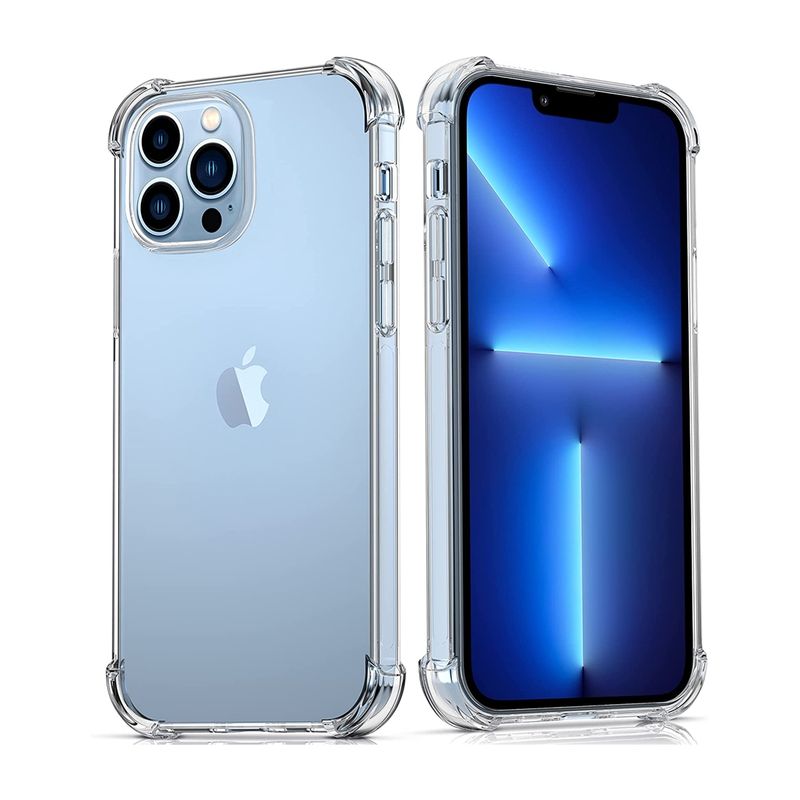 XUNDD - Carcasa para iPhone 13 Pro Transparente Reforzada