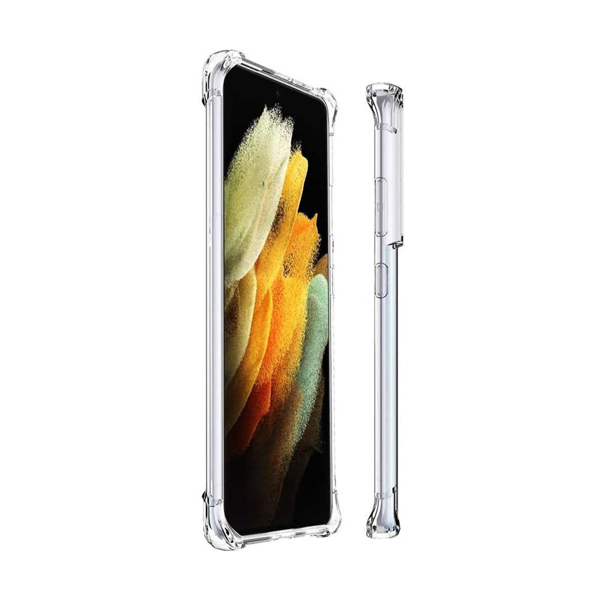 XUNDD - Carcasa para Samsung S21 Ultra Transparente Reforzada