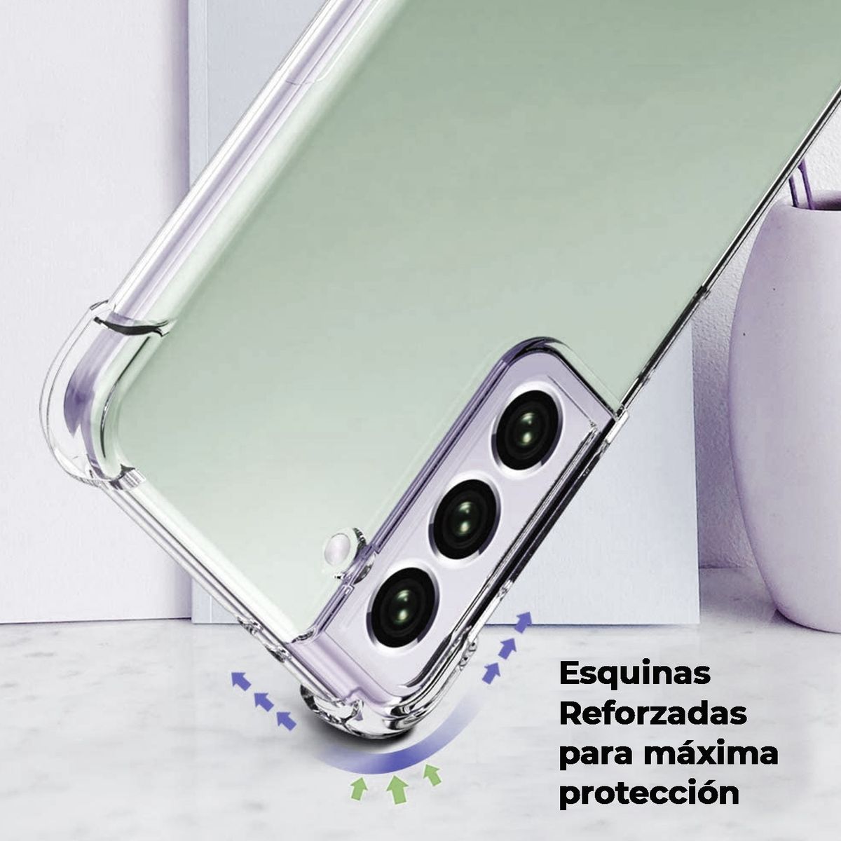 XUNDD - Carcasa para Samsung S21 FE 5G Transparente Reforzada