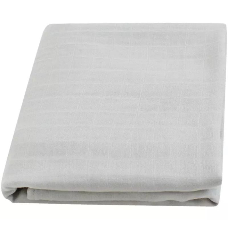 BOMBUKIDS - Set 2 Swaddle Tuto bebé gris claro y damasco de algodón