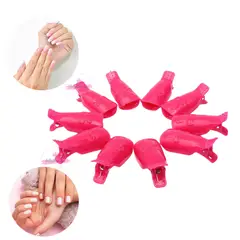 GENERICO - Pinzas Quita Esmalte Permanente Pack 10