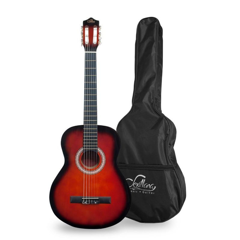 SEVILLANA - Guitarra Clasica Sevillana 34 Pulgadas Sunburst + Funda