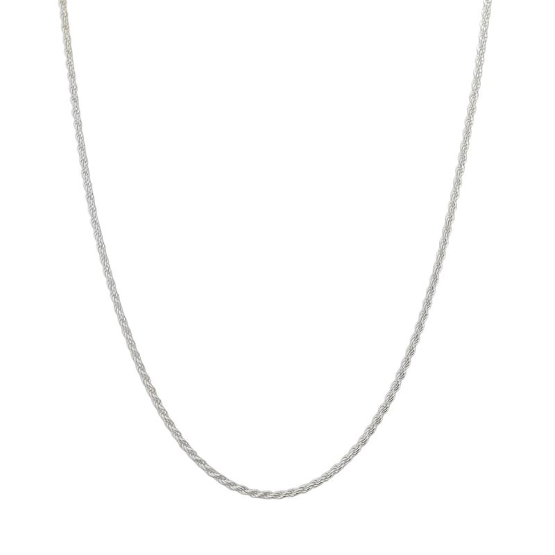 ANDREA COGGIOLA JOYAS - Cadena Turbillón 50cm Plata Fina 925