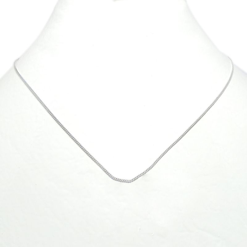 ANDREA COGGIOLA JOYAS - Cadena Grumet Fina 40cm Plata Fina 925.