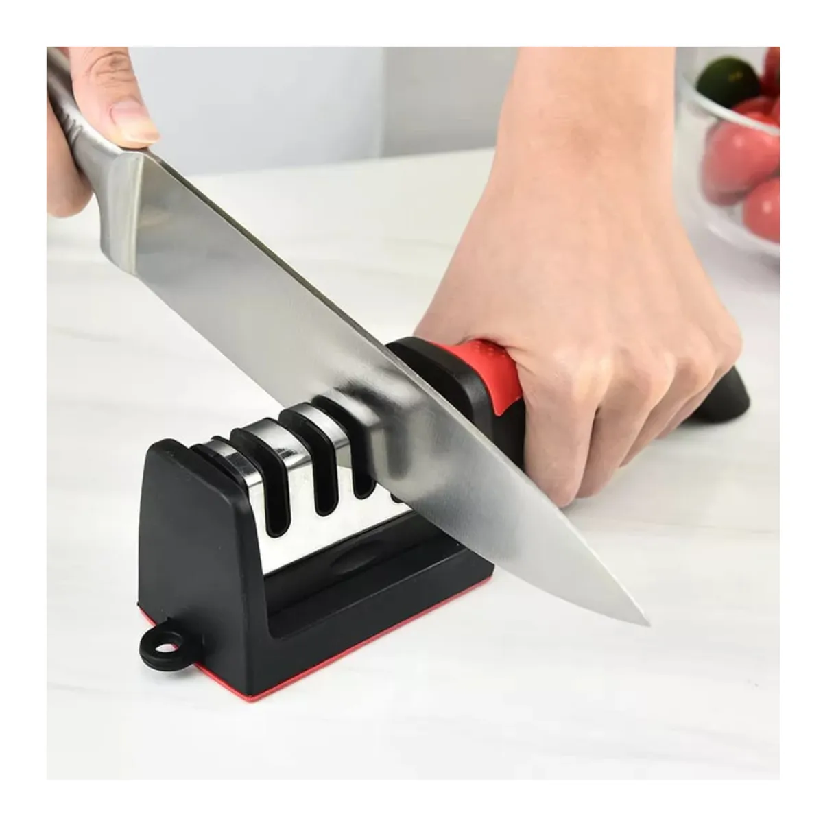 GENERICO - AFILADOR DE CUCHILLO MANUAL 3 ETAPAS