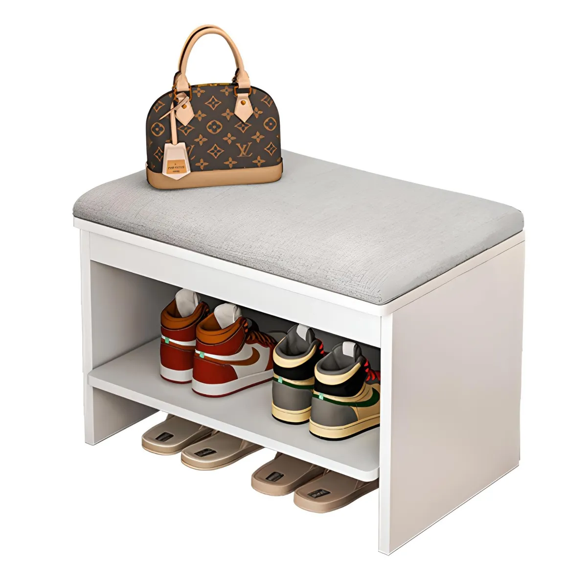 CRUSEC - Zapatero Organizador Con Asiento Multifuncional 40x30x34