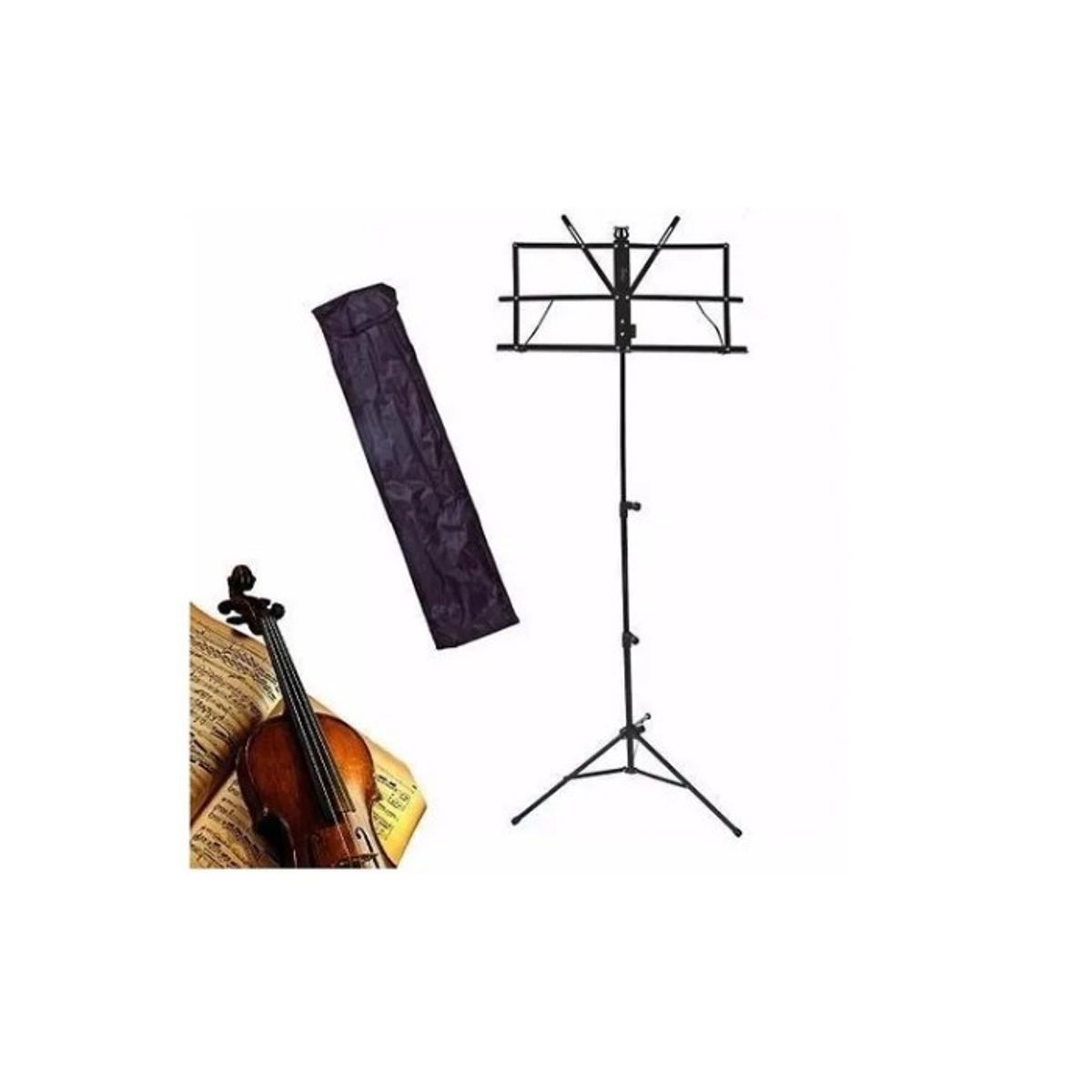 OFERTABKN - Atril Para Partitura Con Funda Para Transportar Regulable