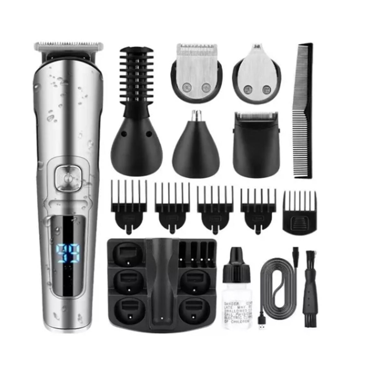 GENERICO - Cortadora De Pelo Profesional Y Barba 11 En 1 Recargable