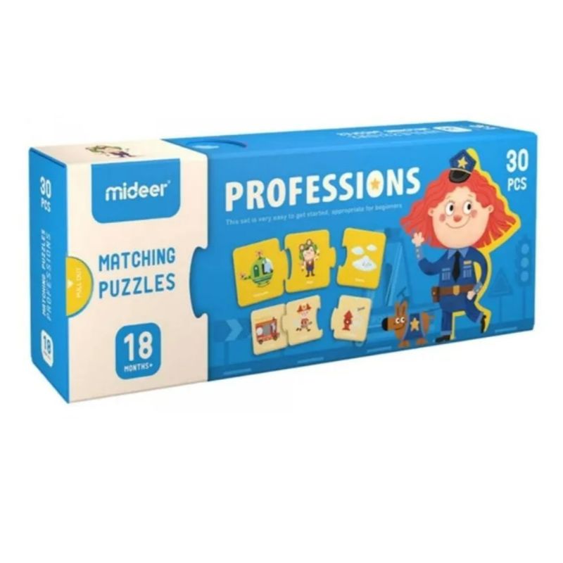 MIDEER - Rompecabezas De Profesiones Mideer 30 Piezas