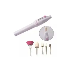 GENERICO - Set Manicure Mini Torno Uñas Pedicure 5 Piezas