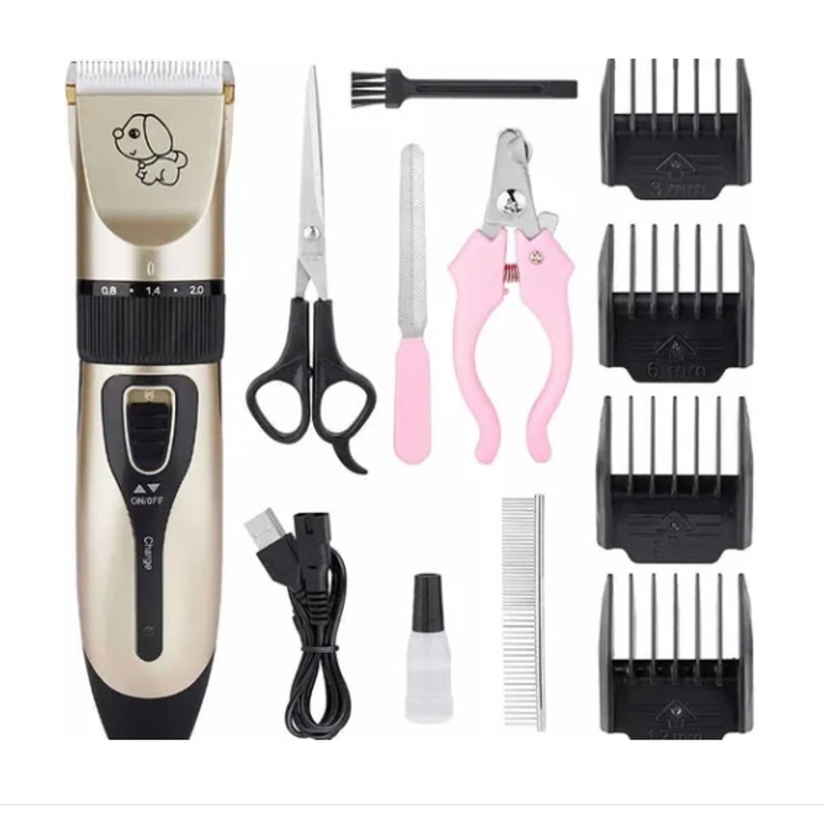 GENERICO - Maquina Cortadora de Pelo Mascota Perro y Gato