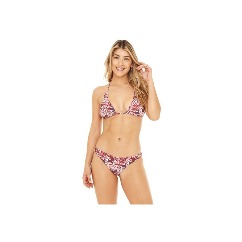 H2O WEAR - Traje de Baño Bikini Mujer H2O Wear Triangulo Estampado Burdeos - Burdeos