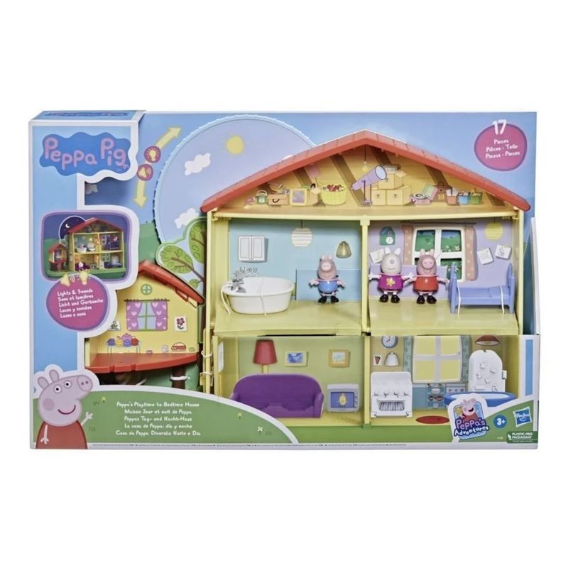 PEPPA PIG - Peppa Pig Con Su Casa Gigante Y Accesorios 17 Piezas