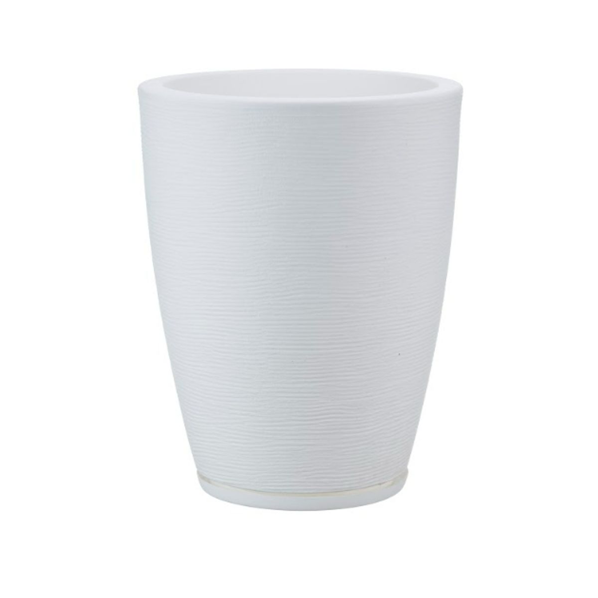 FLORIDIS - MACETERO FLORIDIS BLANCO AMSTERDAM 44CM ALTO CON PLATO