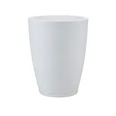 FLORIDIS - MACETERO BLANCO AMSTERDAM 44CM ALTO CON PLATO