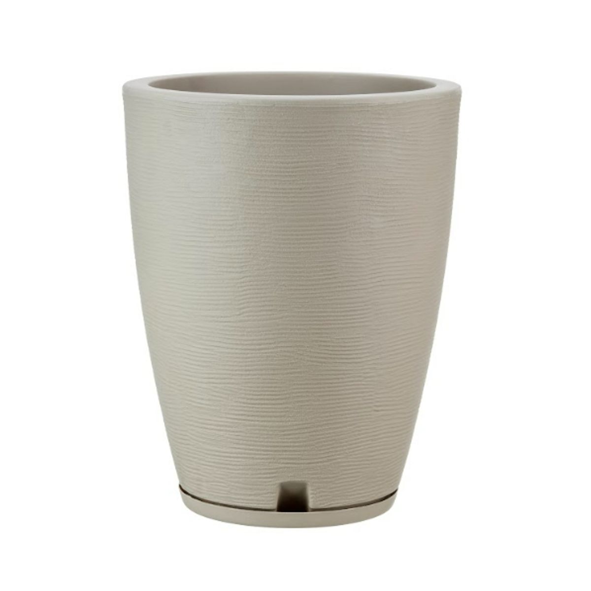 FLORIDIS - MACETERO FLORIDIS BEIGE AMSTERDAM 44CM ALTO CON PLATO