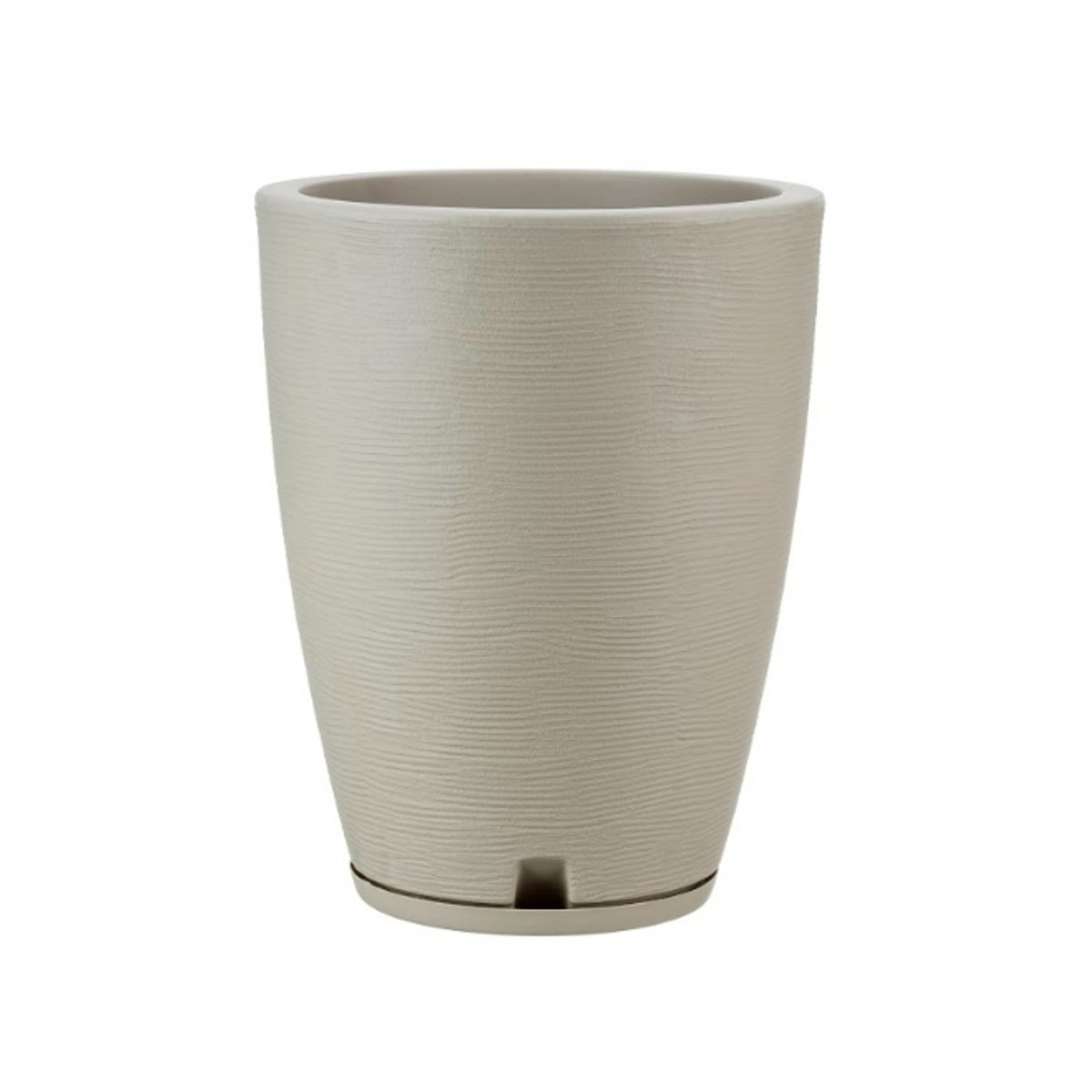 FLORIDIS - MACETERO FLORIDIS BEIGE AMSTERDAM 44CM ALTO CON PLATO