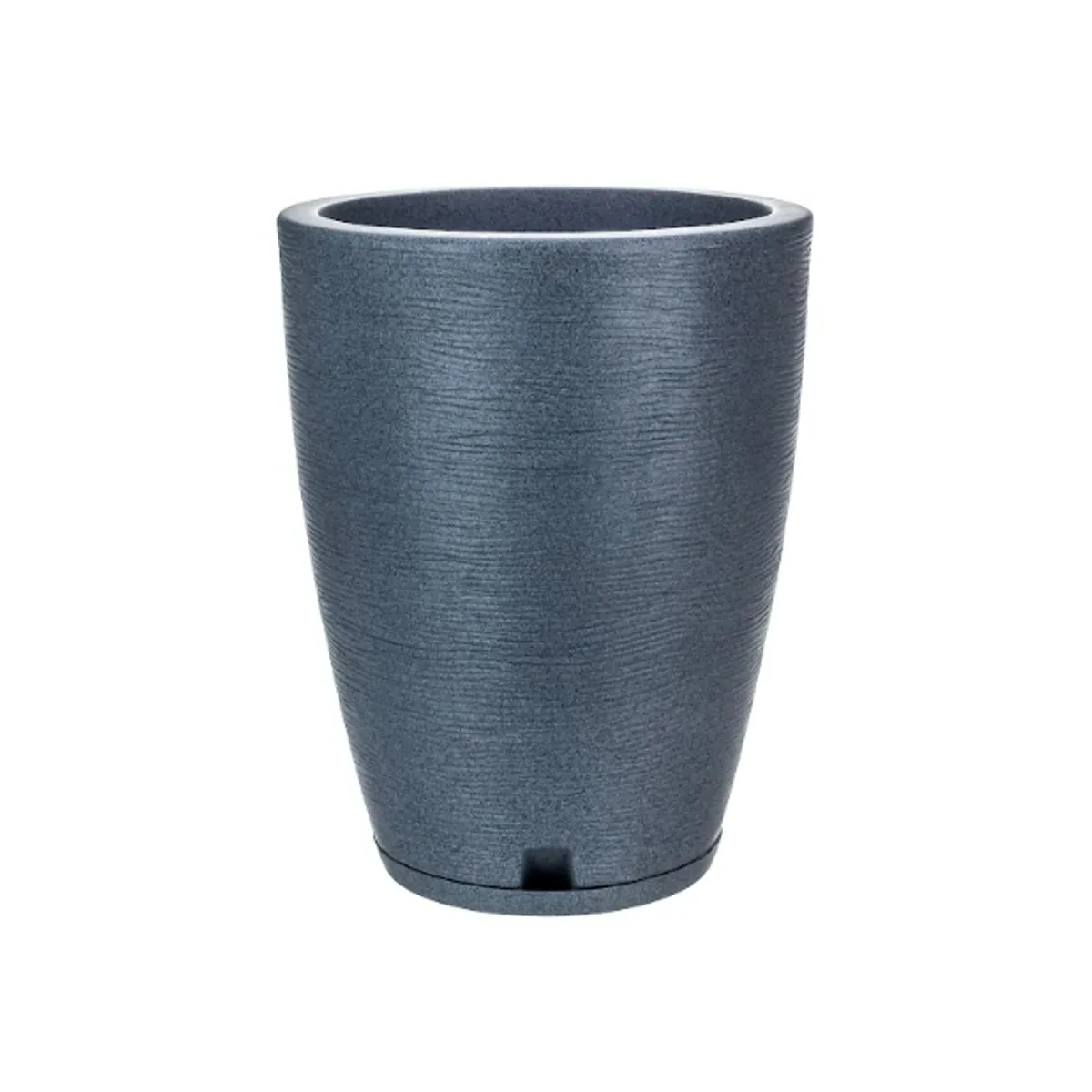 FLORIDIS - MACETERO FLORIDIS GRAFITO AMSTERDAM 44CM ALTO CON PLATO