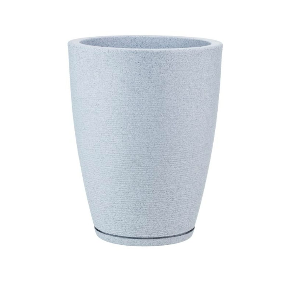 FLORIDIS - MACETERO FLORIDIS GRIS CLARO AMSTERDAM 44CM ALTO CON PLATO