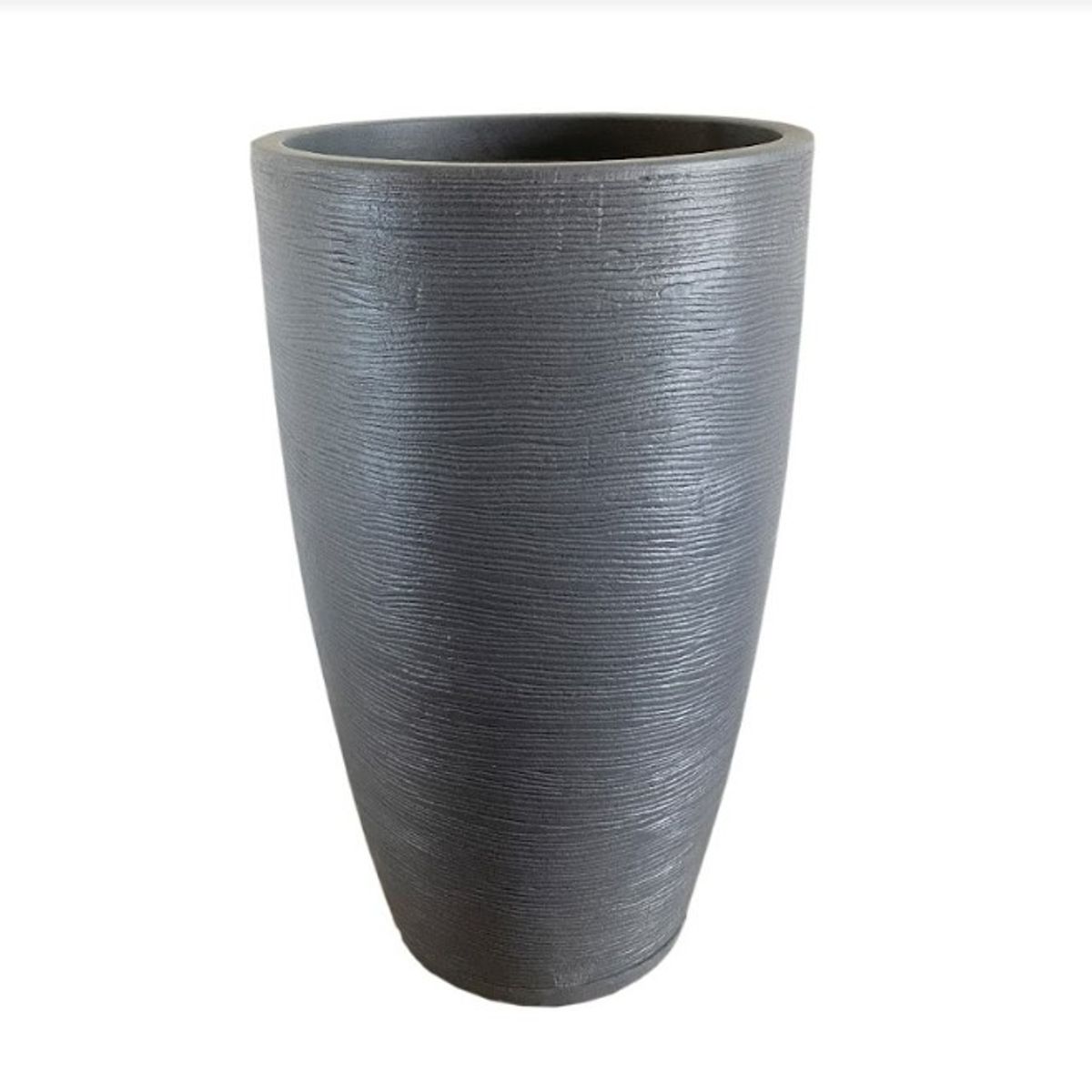 FLORIDIS - MACETERO FLORIDIS GRAFITO AMSTERDAM 65 CM ALTO CON PLATO