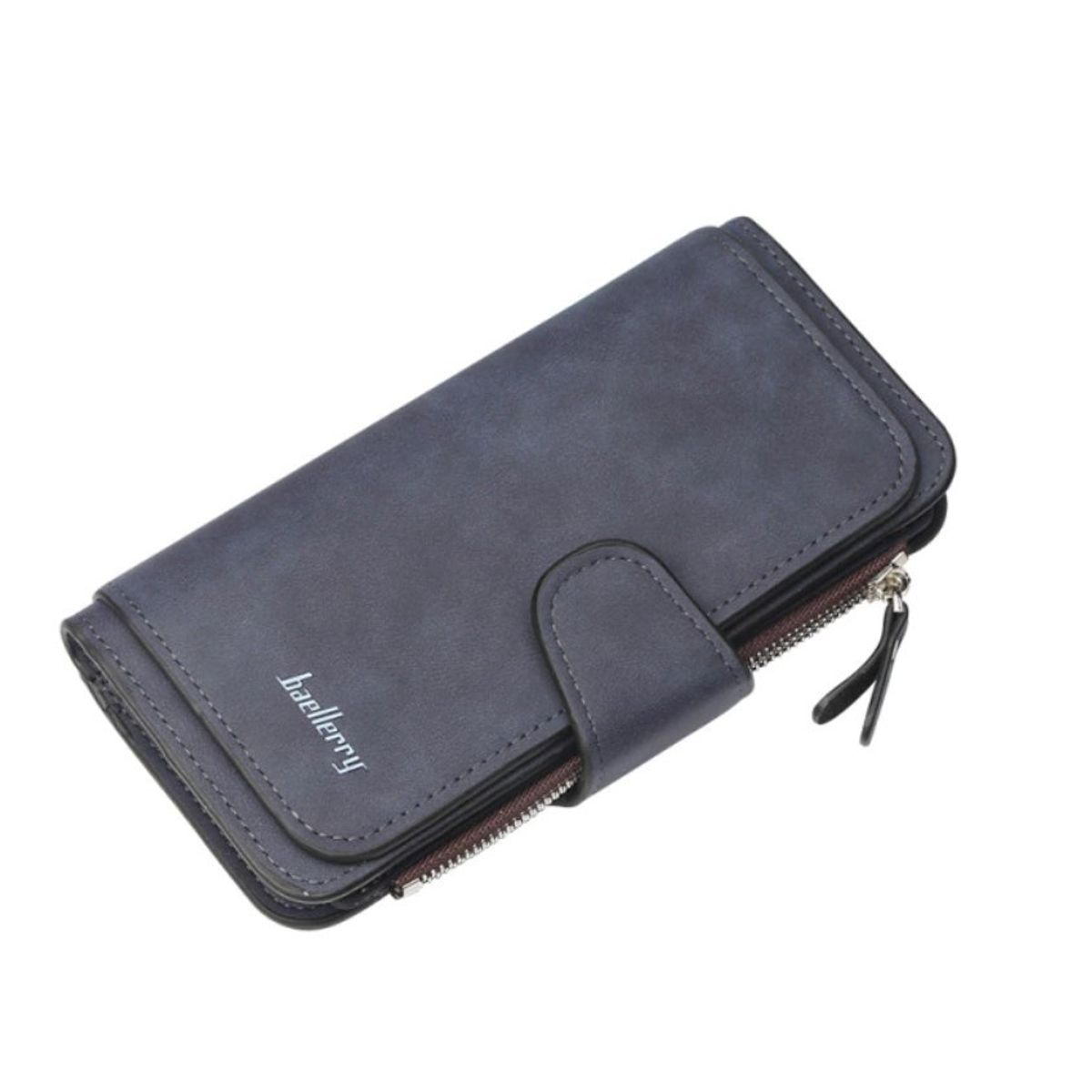 BAELLERRY - Billetera Larga Cuero Pu Lujo Moda Casual Mujer Baellerry