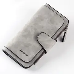 BAELLERRY - Billetera Larga Cuero Pu Lujo Moda Casual Mujer