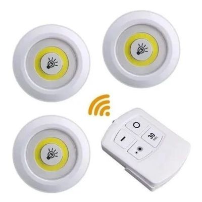 Imagen 2 del producto Set 3 Luces Led De Emergencia Inalámbricas Control Remoto