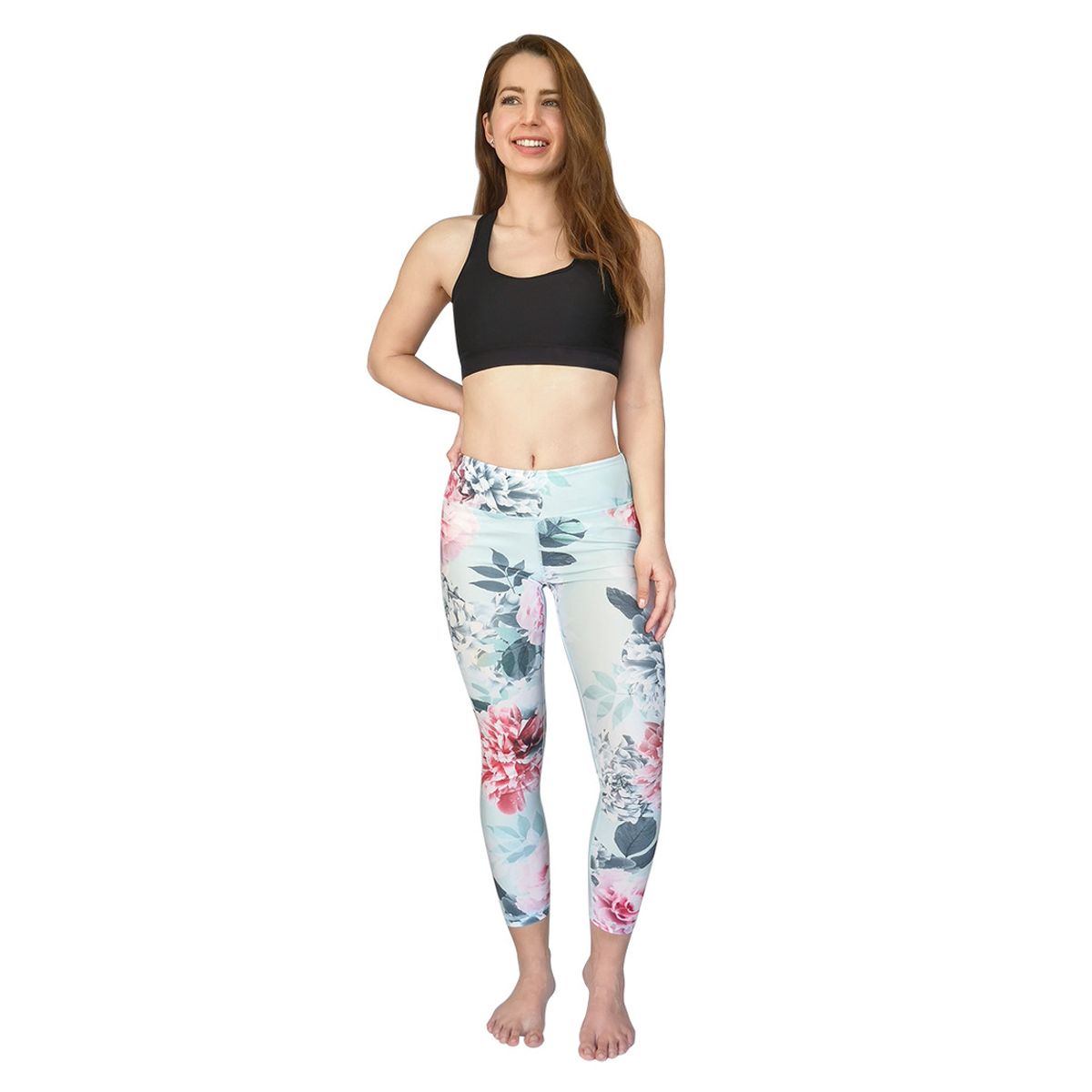 H2O WEAR - Mujer Calza Legging H2O Wear Flores Rosado