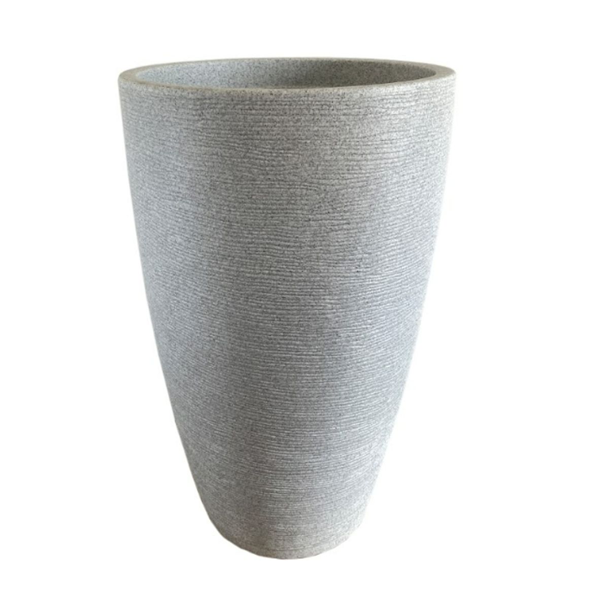 FLORIDIS - MACETERO FLORIDIS GRIS CLARO AMSTERDAM 65 CM ALTO CON PLATO