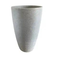 FLORIDIS - MACETERO GRIS CLARO AMSTERDAM 65 CM ALTO CON PLATO