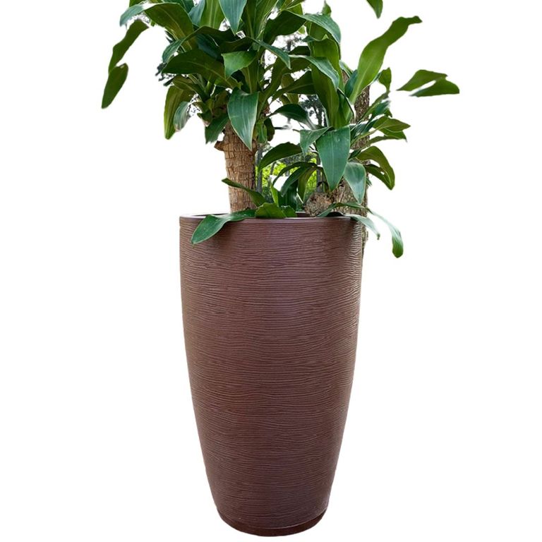 MACETERO CAFE AMSTERDAM 65 CM ALTO CON PLATO