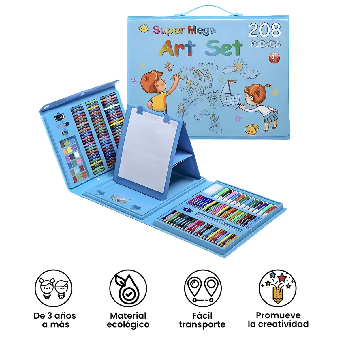GENERICO - Set de Arte 208 Piezas