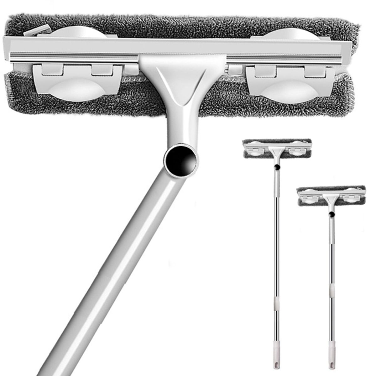 MIABU - Limpia Vidrios Extensible Telescópico Largo ajustable