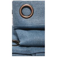Set de Cortinas Blackout 2 Paños Color Azul