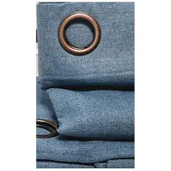 GENERICO - Set de Cortinas Blackout 2 Paños Color Azul