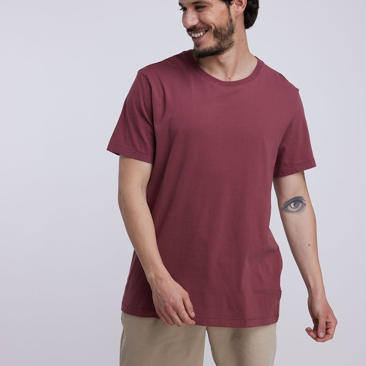 PANAMA JACK - Polera MC Barcelona Burdeo Panama Jack