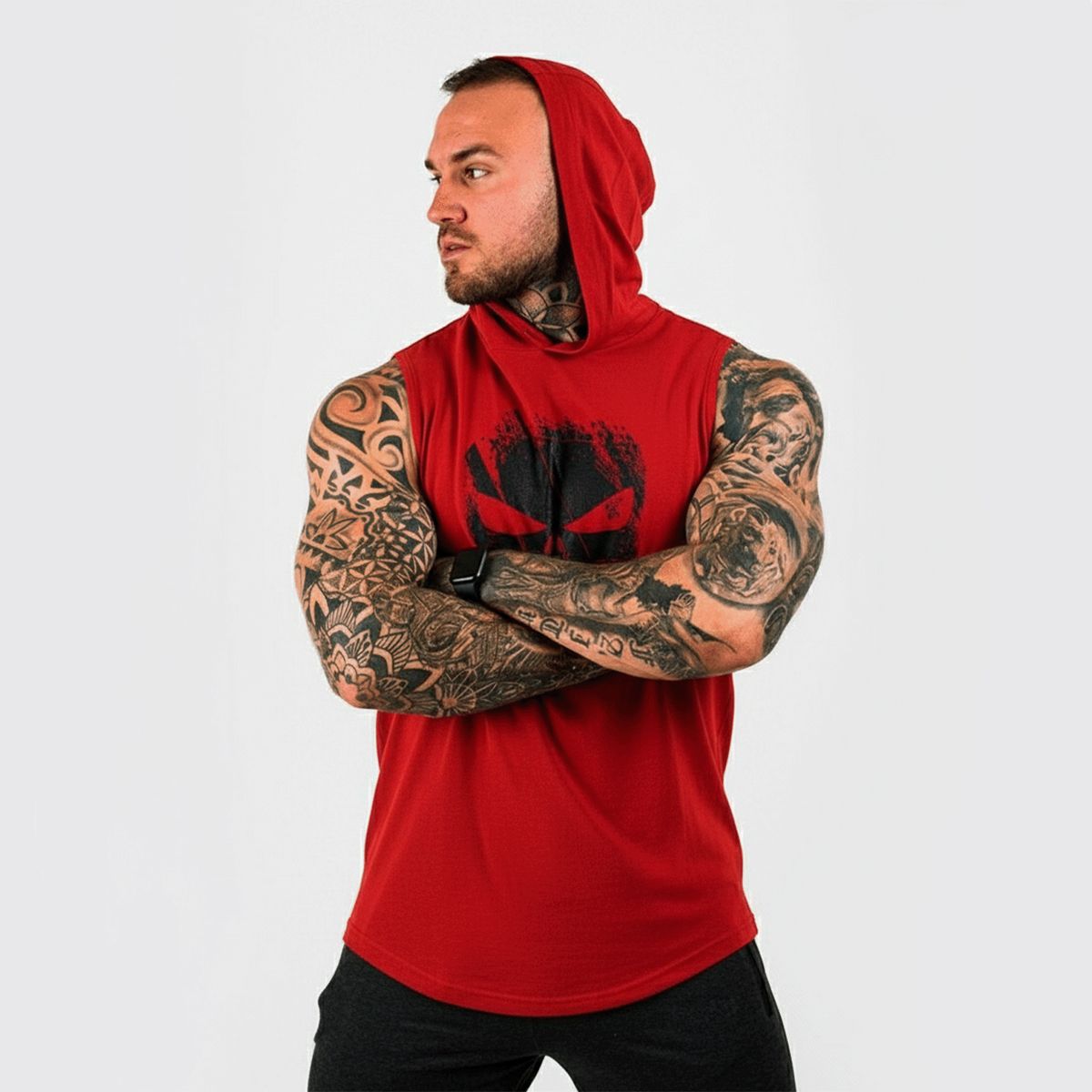 ADEMAN - Polera Musculosa The Punisher Rojo