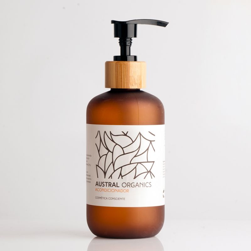 AUSTRAL ORGANICS - Acondicionador 250 ml Argán  Coco  Ricino.-