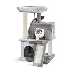 SDFIT - Rascador Casa de Gato Color Gris Modelo CAT756