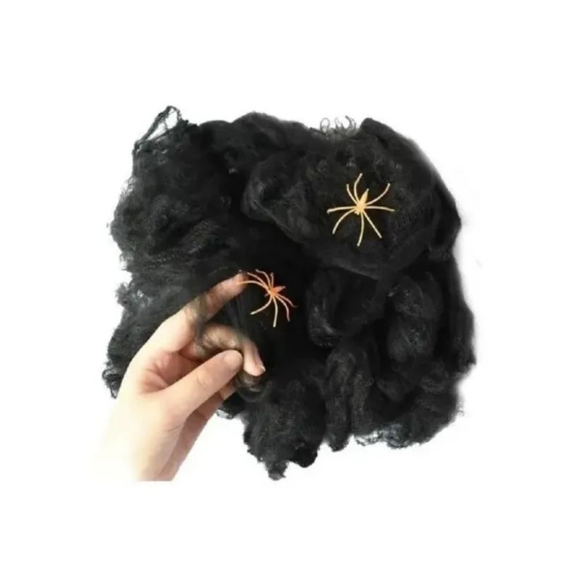 GENERICO - Telaraña Halloween Decoración Tela De Araña Adorno Negro