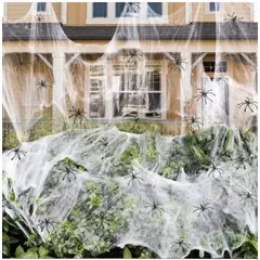 GENERICO - Telaraña Halloween Decoración Tela De Araña Adorno Blanco