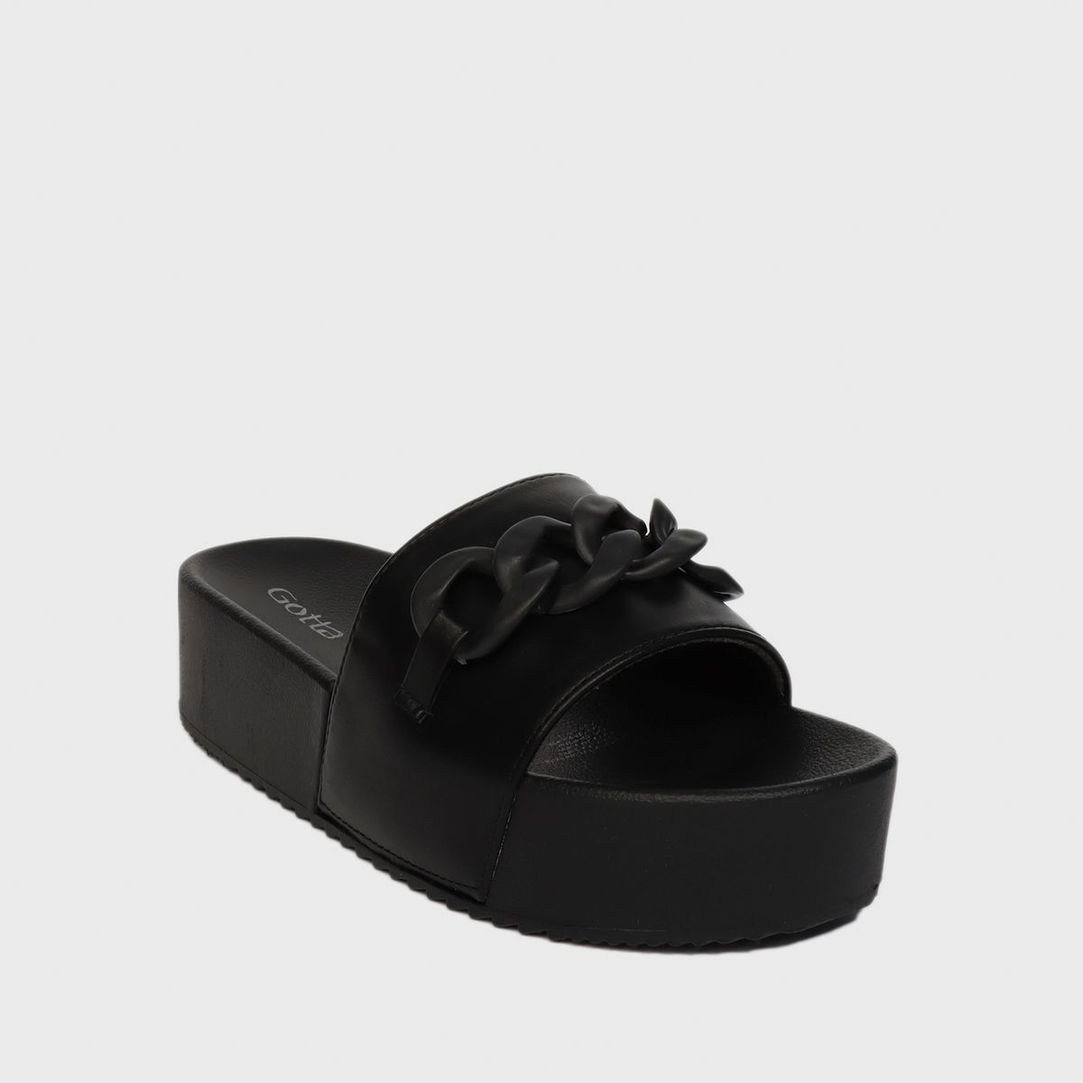 GOTTA - Sandalia Mujer Negra Plataforma 22090 Gotta