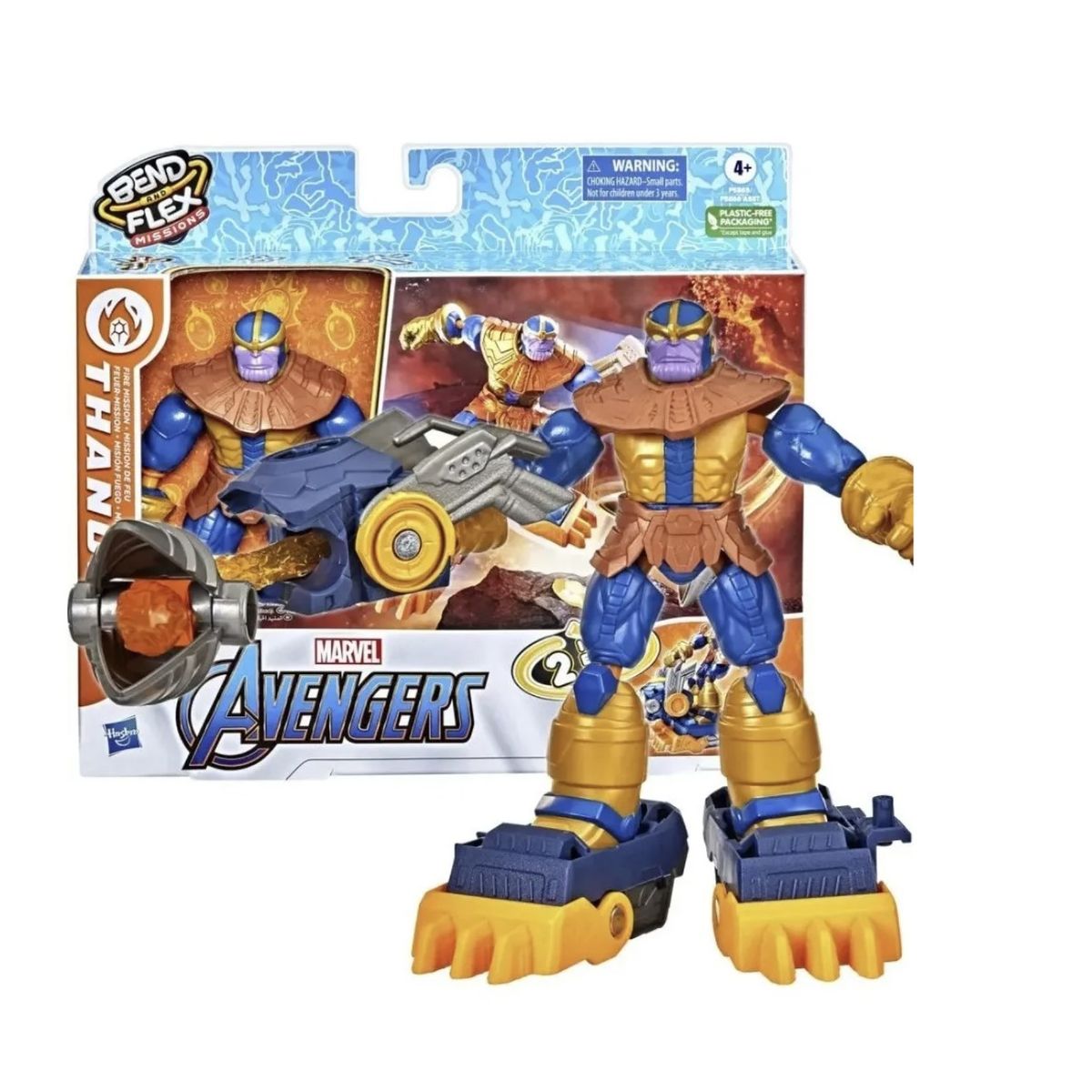 HASBRO - Figura Bend And Flex Missions Thanos Fire Mission