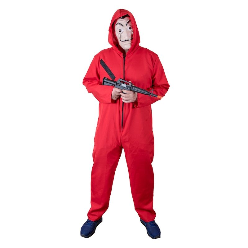 GENERICO - Disfraz Halloween Casa De Papel - ADULTO TALLA S