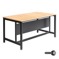 Escritorio Industrial de Madera De Acacia Y Metal 75x120x80cm