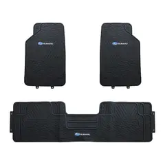 GENERICO - Pisos De Goma Para Vehiculo 3 Piezas Negro Subaru