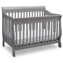 DELTA CHILDREN - CUNA BLANCA 4 EN 1 CLERMONT GRIS
