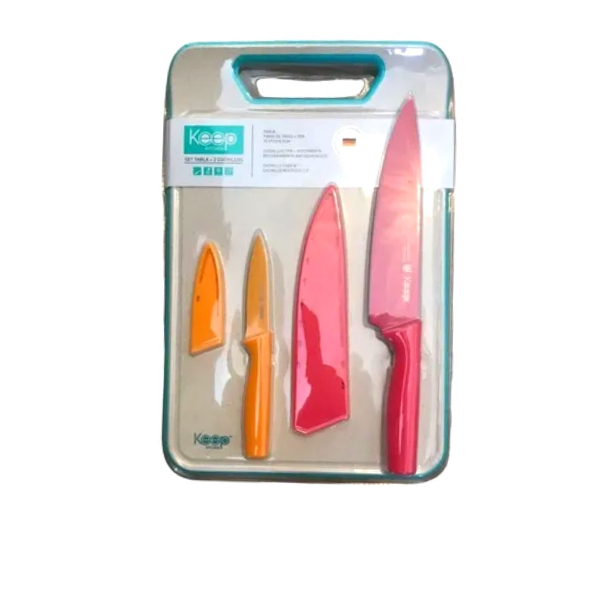 KEEP - Set Tabla + 2 Cuchillos Keep - Multicolor